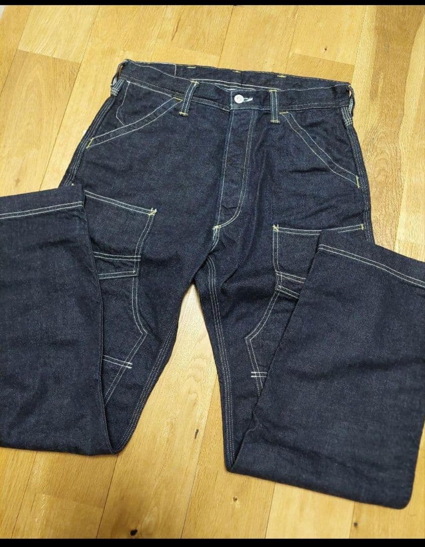 未使用★フリーホイーラーズ　デリックマン　　 デニム　ワークパンツ★値下交渉不可