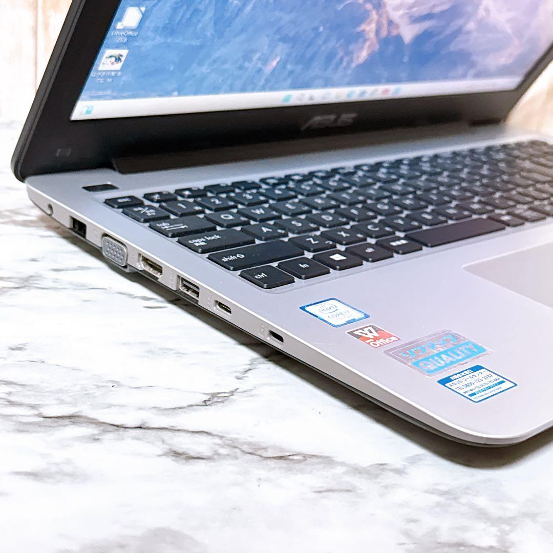 セール中‼高性能i7＆爆速SSD/メモリ8GB✨カメラ付き すぐ使えるパソコン