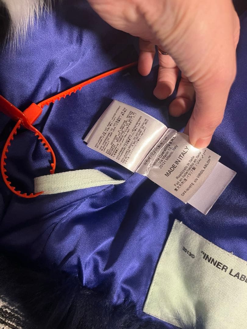 OFF-WHITE VIRGIL FOX ファー　コート36