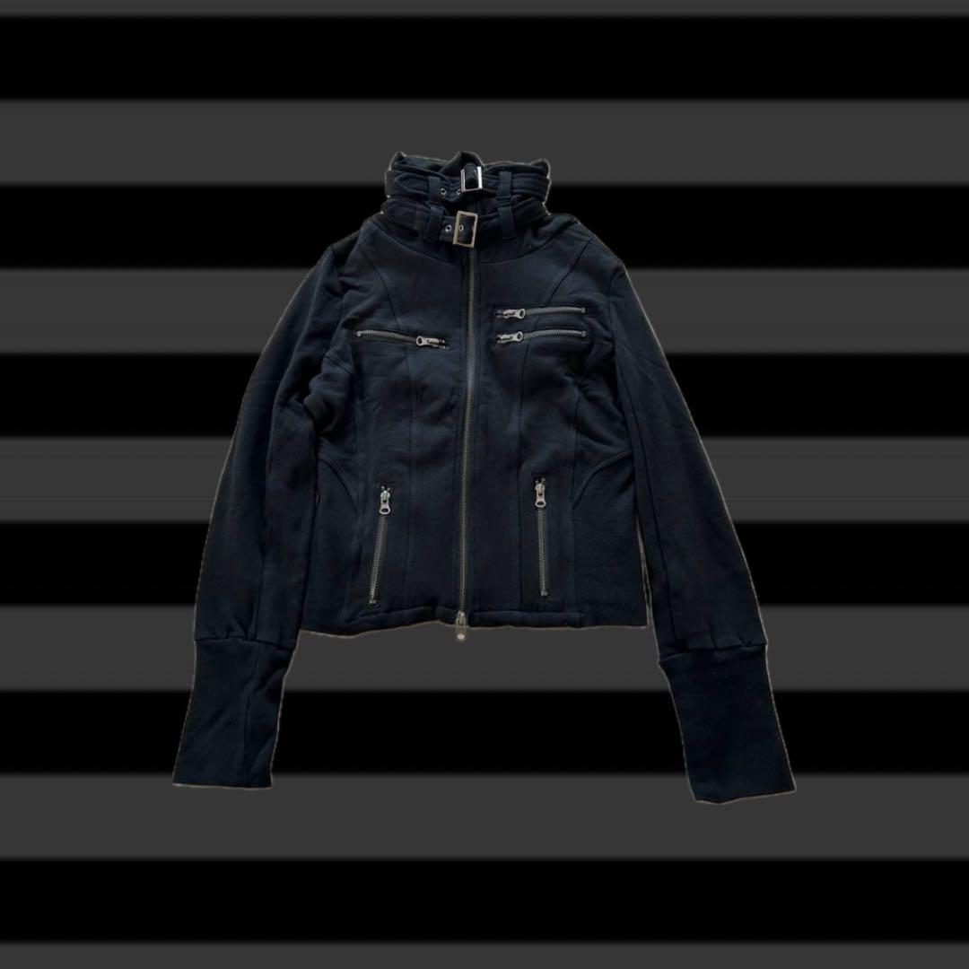 ブルゾン ジャケット 平成 ギミック フェイクレイヤード y2k ギャル 短丈