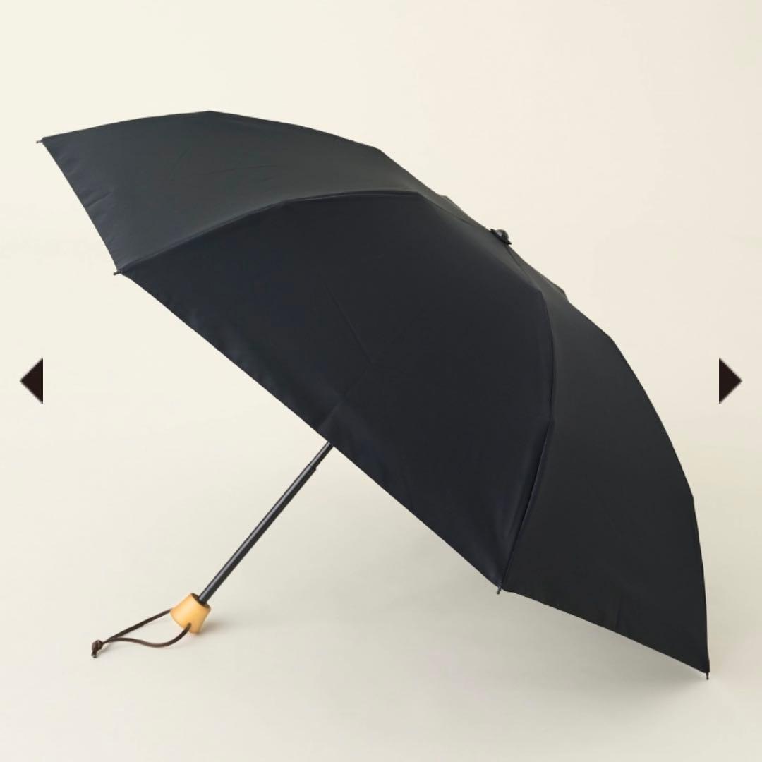 サンバリア100 折りたたみ日傘 3段折 ブラック