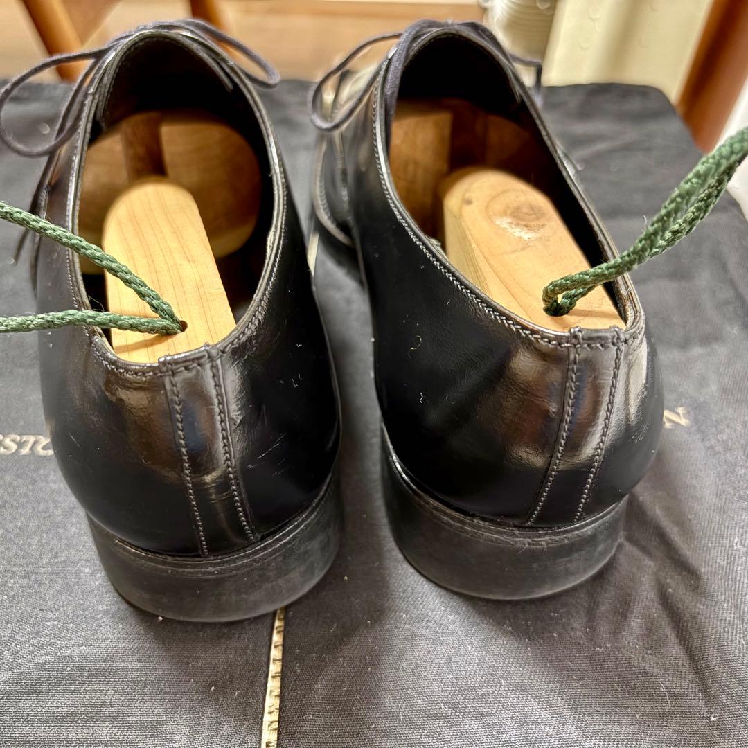 J.M WESTON 300 ストレートチップ ブラック ラバーソール