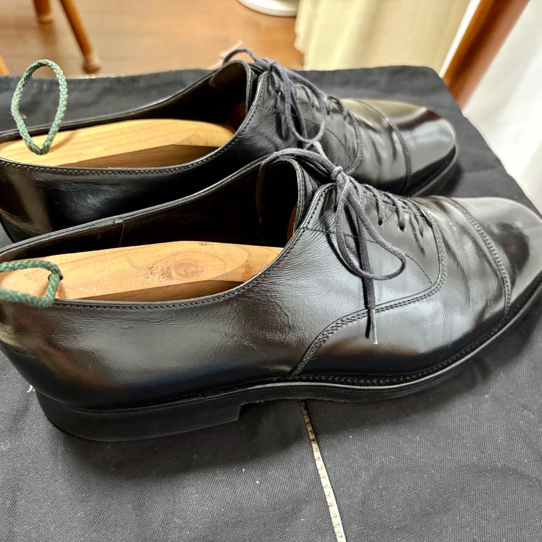 J.M WESTON 300 ストレートチップ ブラック ラバーソール