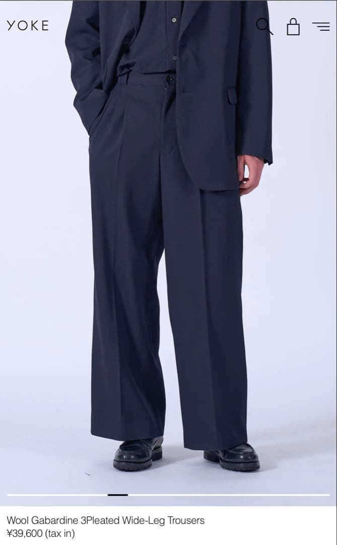 Yoke 25aw タックスラックス 新品未使用 サイズ4 ssstein