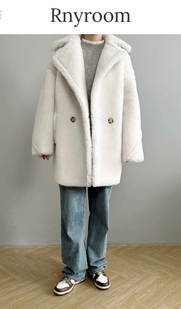 ema！テディベアrnyroom21　ベアミディアム丈コート 新品未使用