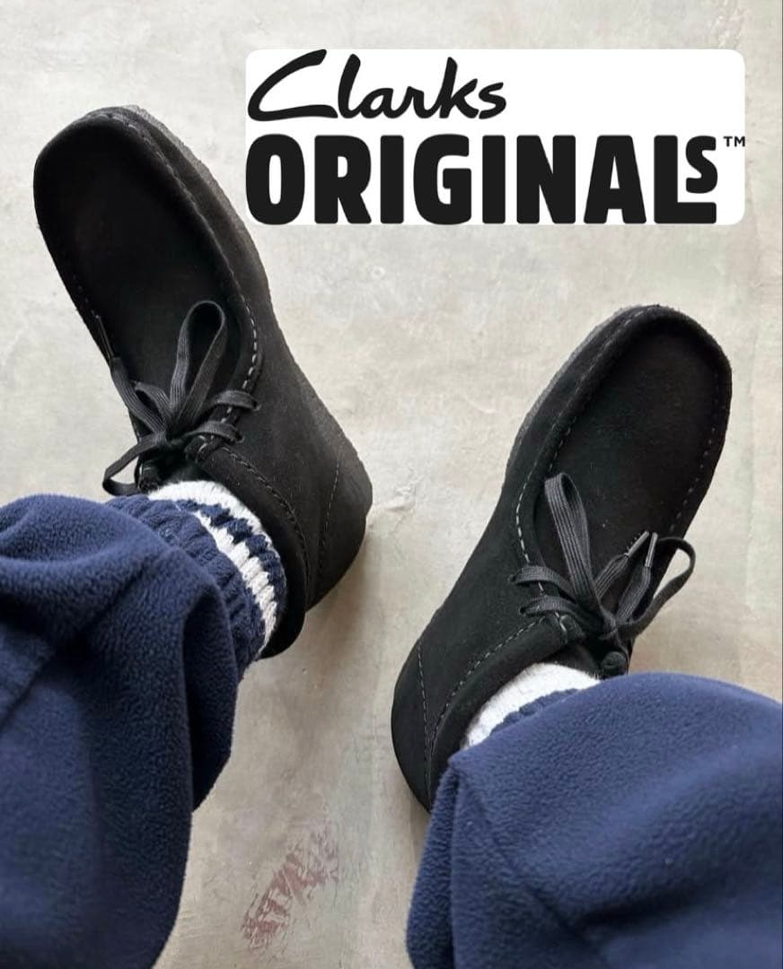 Y*K様 Clarks ブラック Wallabee 26cm クラークス ワラビ