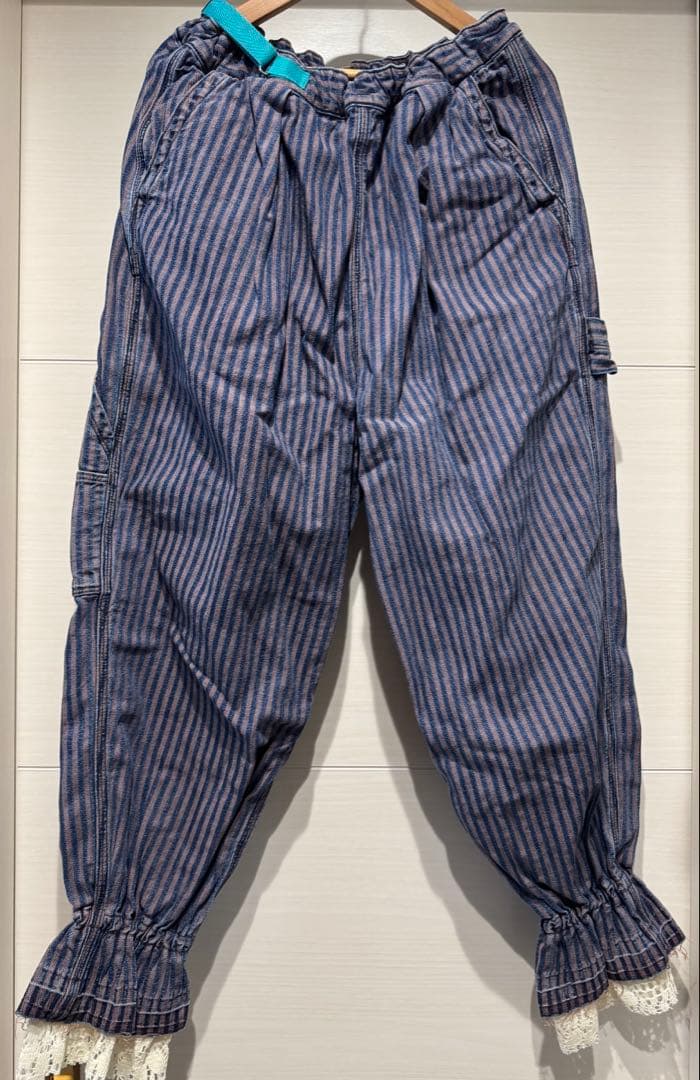 ゴートゥーハリウッド　インディゴアンティークヒッコリーパンツ