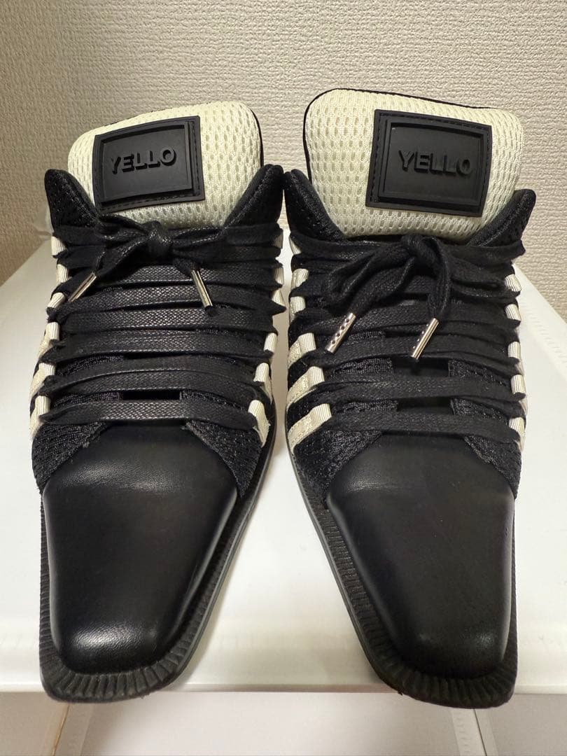 ☆*様 YELLO MONO SNEAKER MULES ブラック/ホワイト M