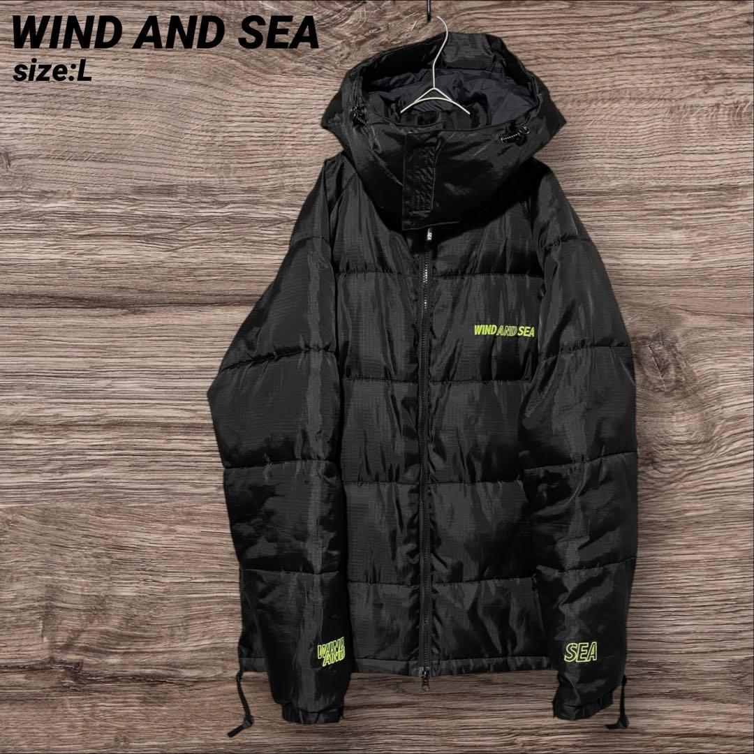WIND AND SEA ウィンダンシー ダウンジャケット ブラック