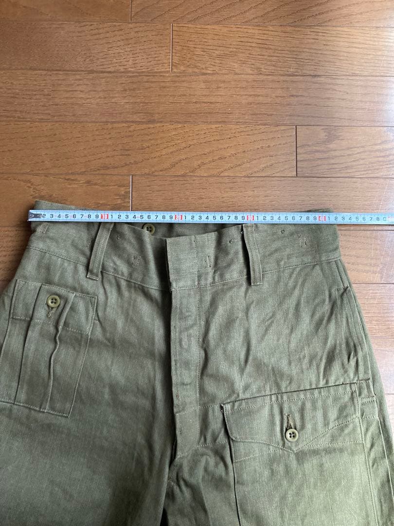 WAIPER.inc ワイパーインク イギリス軍 グリーンデニム トラウザー