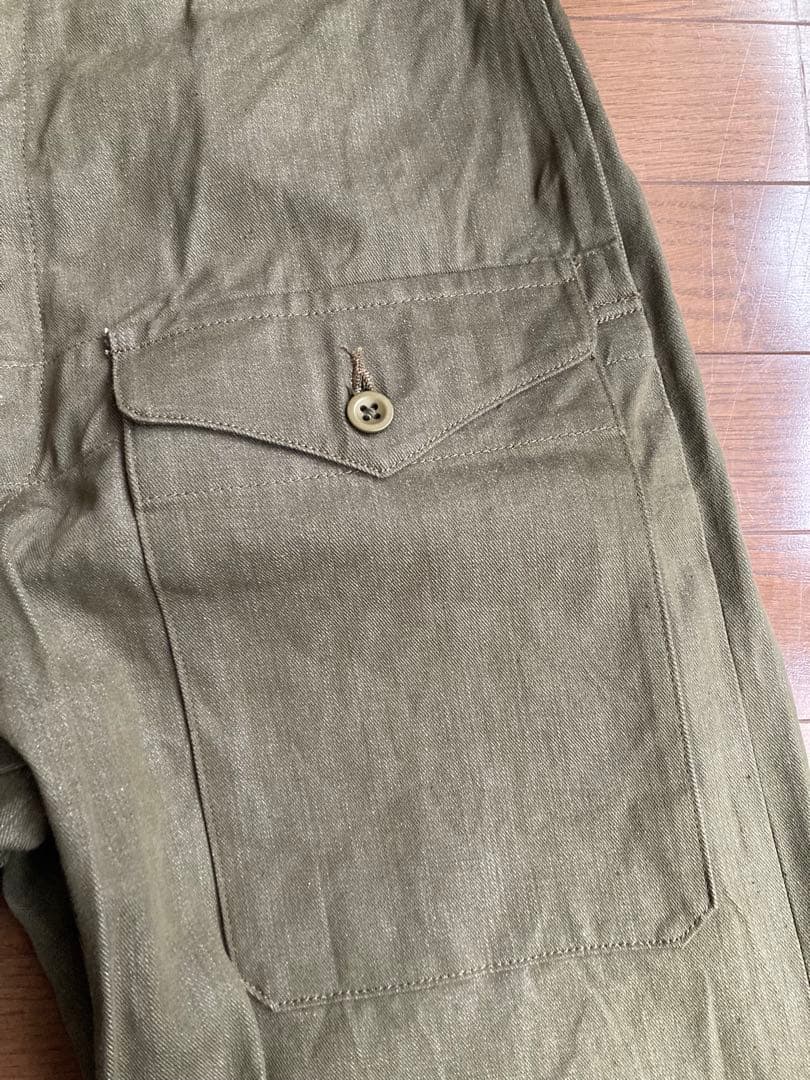 WAIPER.inc ワイパーインク イギリス軍 グリーンデニム トラウザー