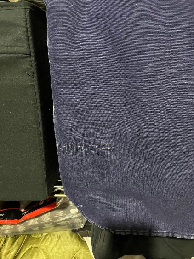 月末迄　USA製 Carhartt ダックベスト 腰ゴム　希少胸タグ　カーハート