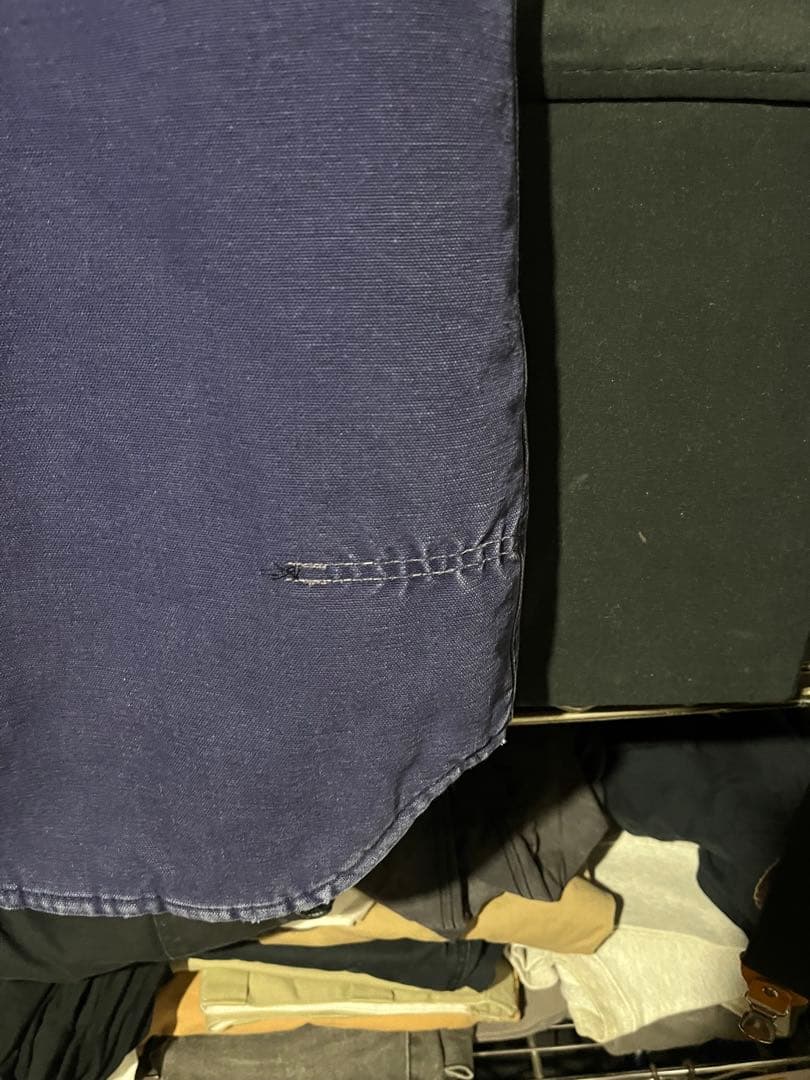 月末迄　USA製 Carhartt ダックベスト 腰ゴム　希少胸タグ　カーハート