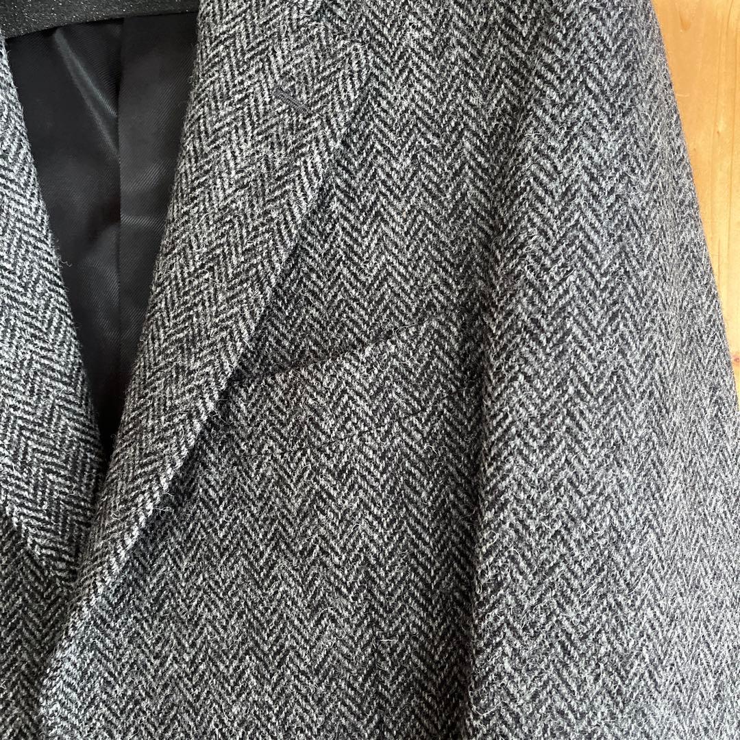 Harris Tweed／FACE MIX☆ヘリンボーン ジャケット グレーLL