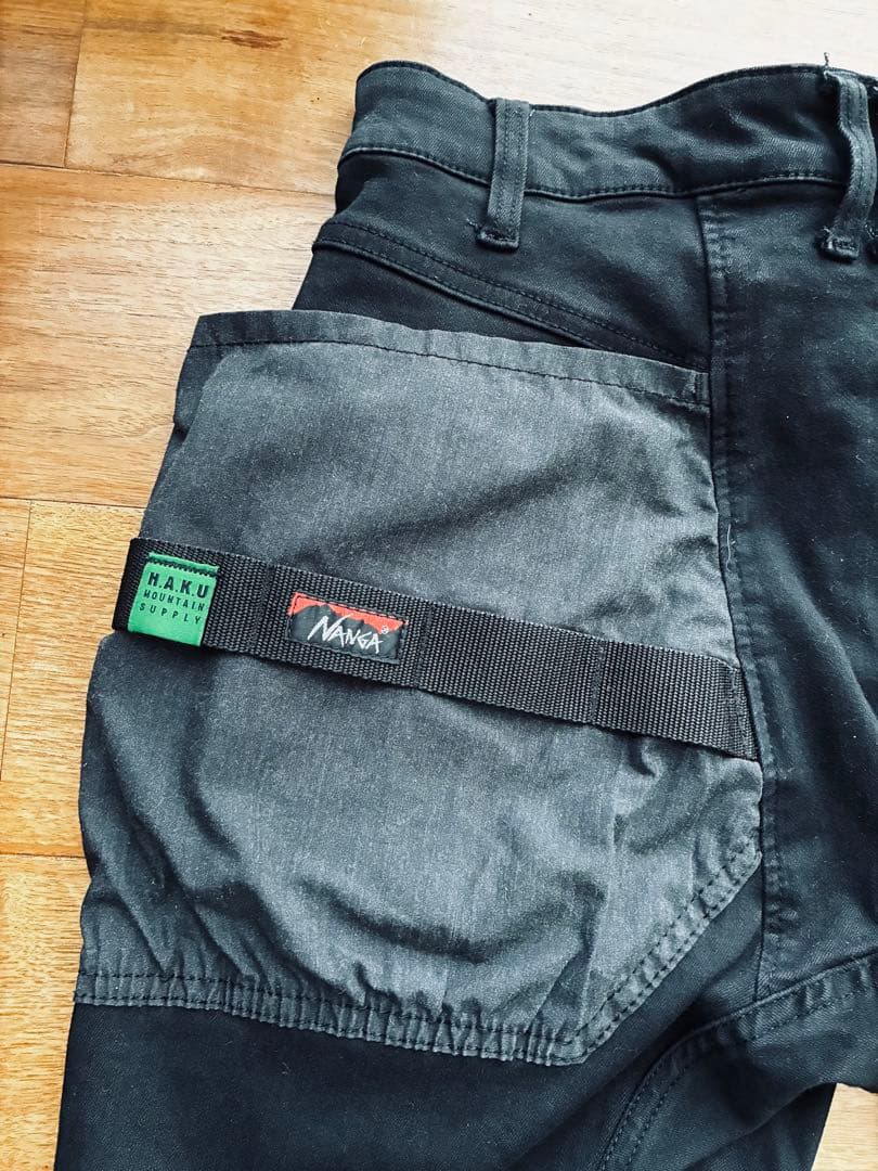 NANGA × H.A.K.U. 【Sサイズ アウトドアパンツ 黒】
