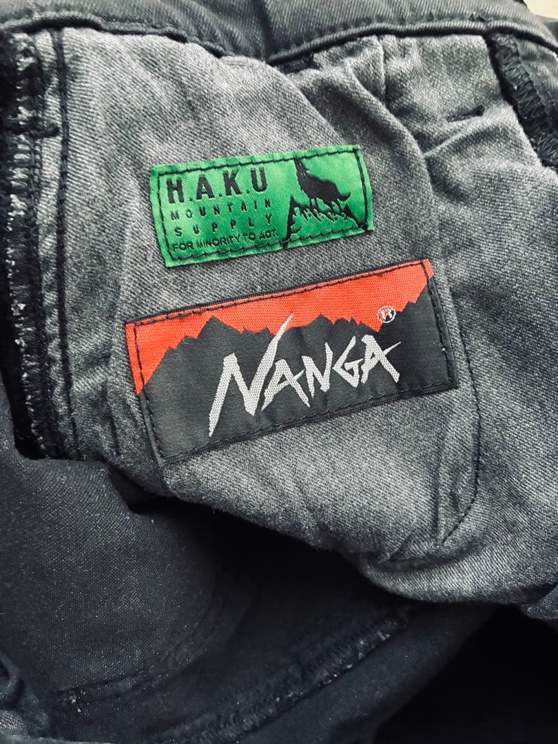 NANGA × H.A.K.U. 【Sサイズ アウトドアパンツ 黒】