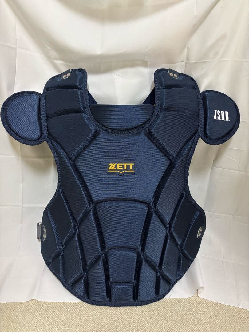 ZETT キャッチャー用プロテクター ネイビー