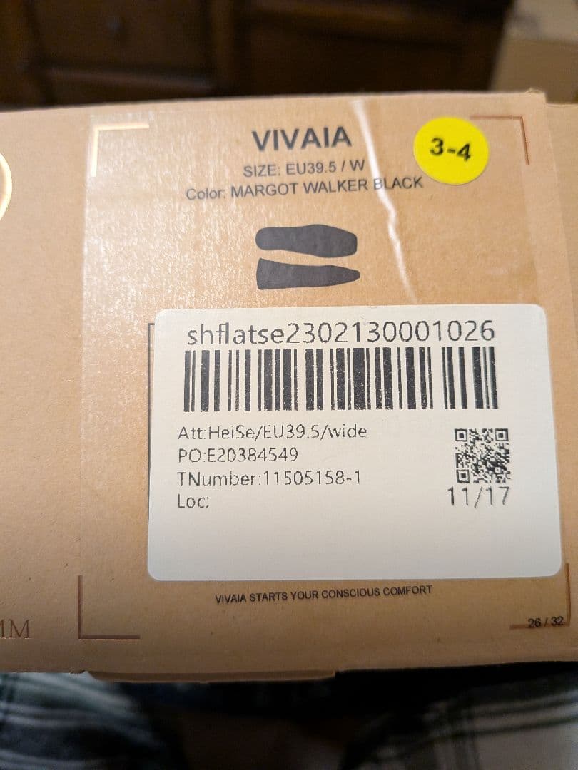 VIVAIA MARGOT WALKER BLACK サイズ39.5