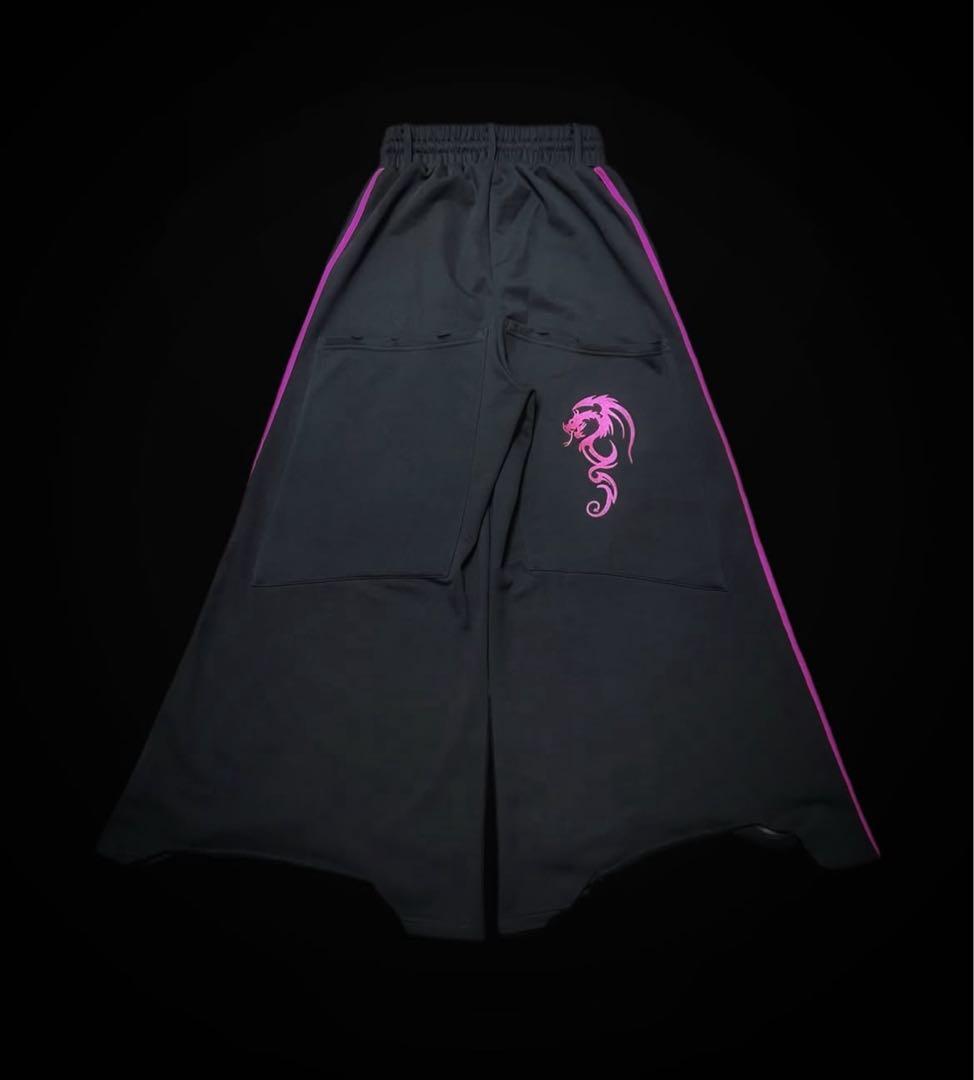 x1oa ダメージスウェットパンツ　黒