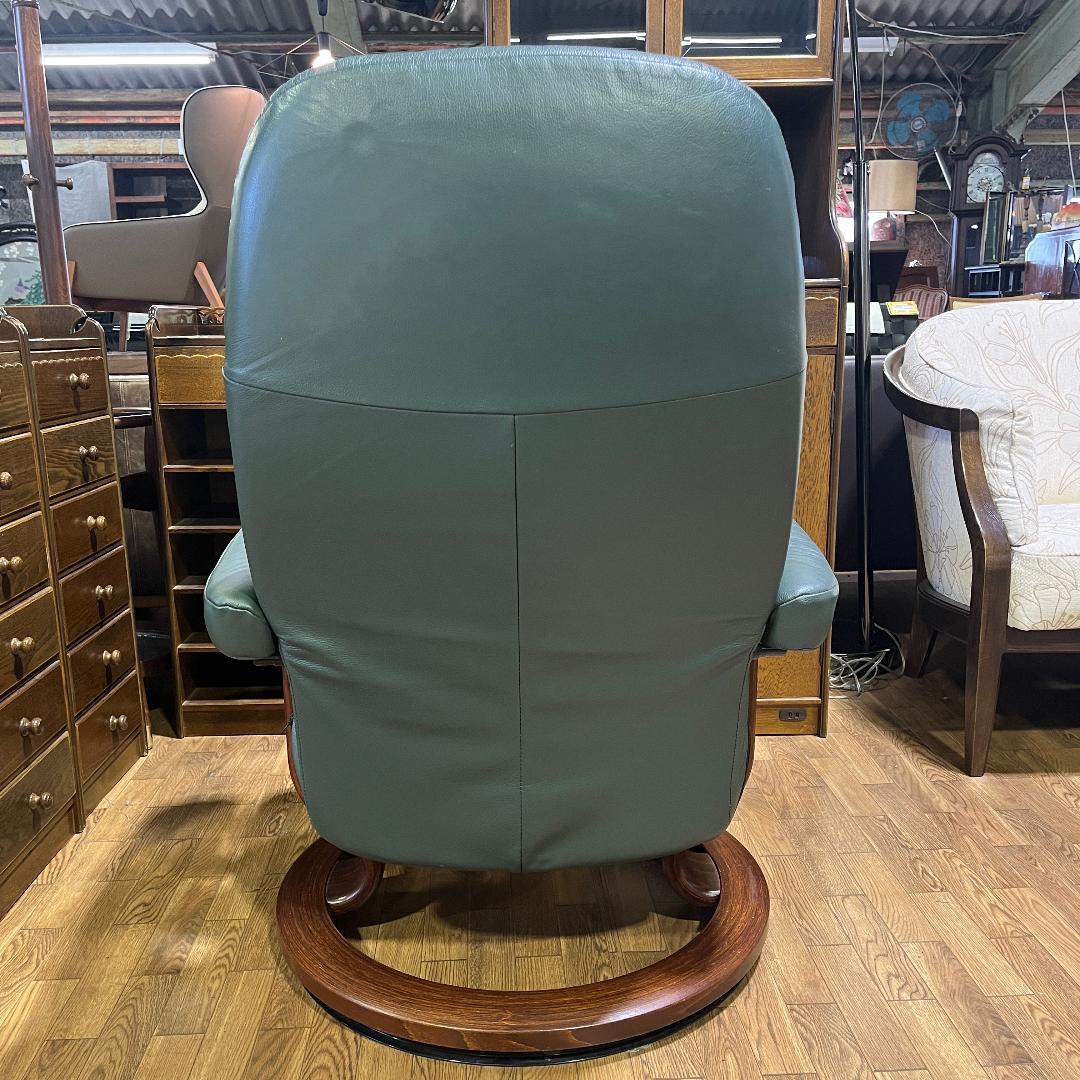 エコーネス コンサル ストレスレスチェア＆オットマン Sサイズ 美品