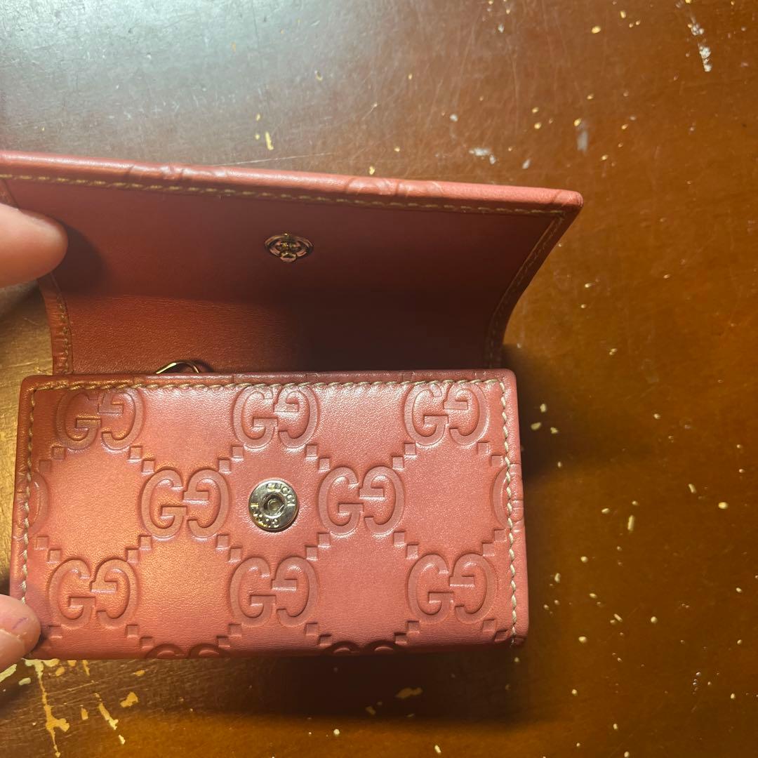 GUCCI GGパターン ピンクキーケース 正規品