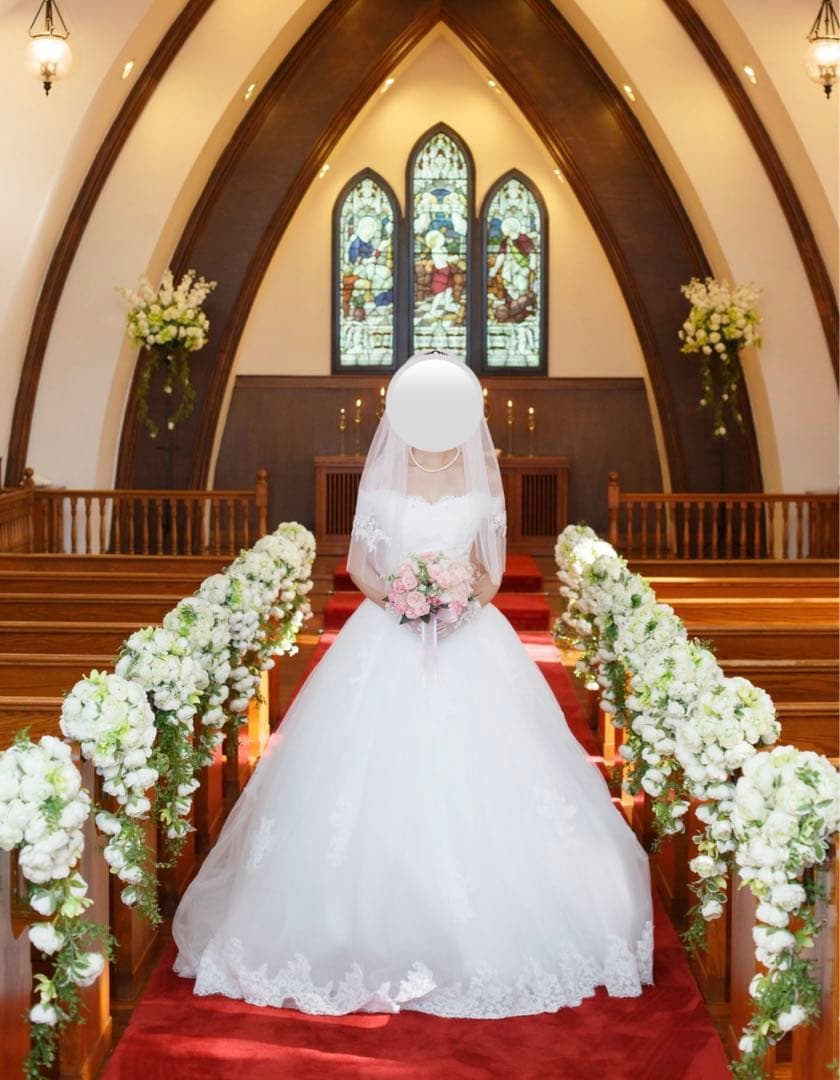 YNS ホワイト Aライン ウェディングドレス