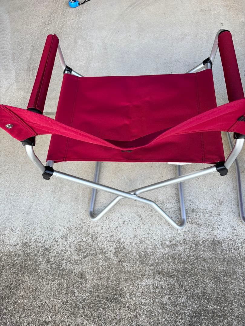 バーガンディ アウトドアチェア 2脚セット （シート高460mm）