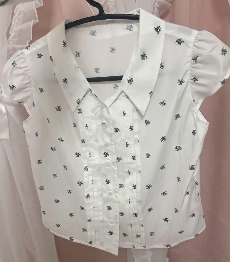 ミシェルマカロン シャツセットキャミワンピース xs