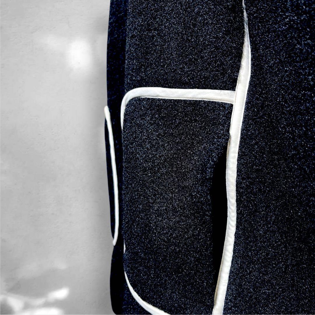 ♥️新品未使用♥️ MICALLEMICALLE ファー付きパイピング黒コート