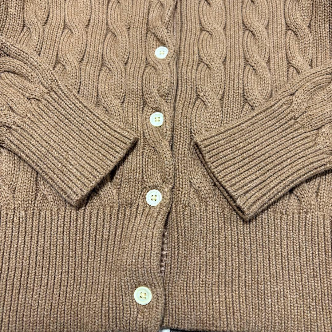 ✨極美品✨POLO RALPH LAUREN 太ケーブルコットンカーディガンQR