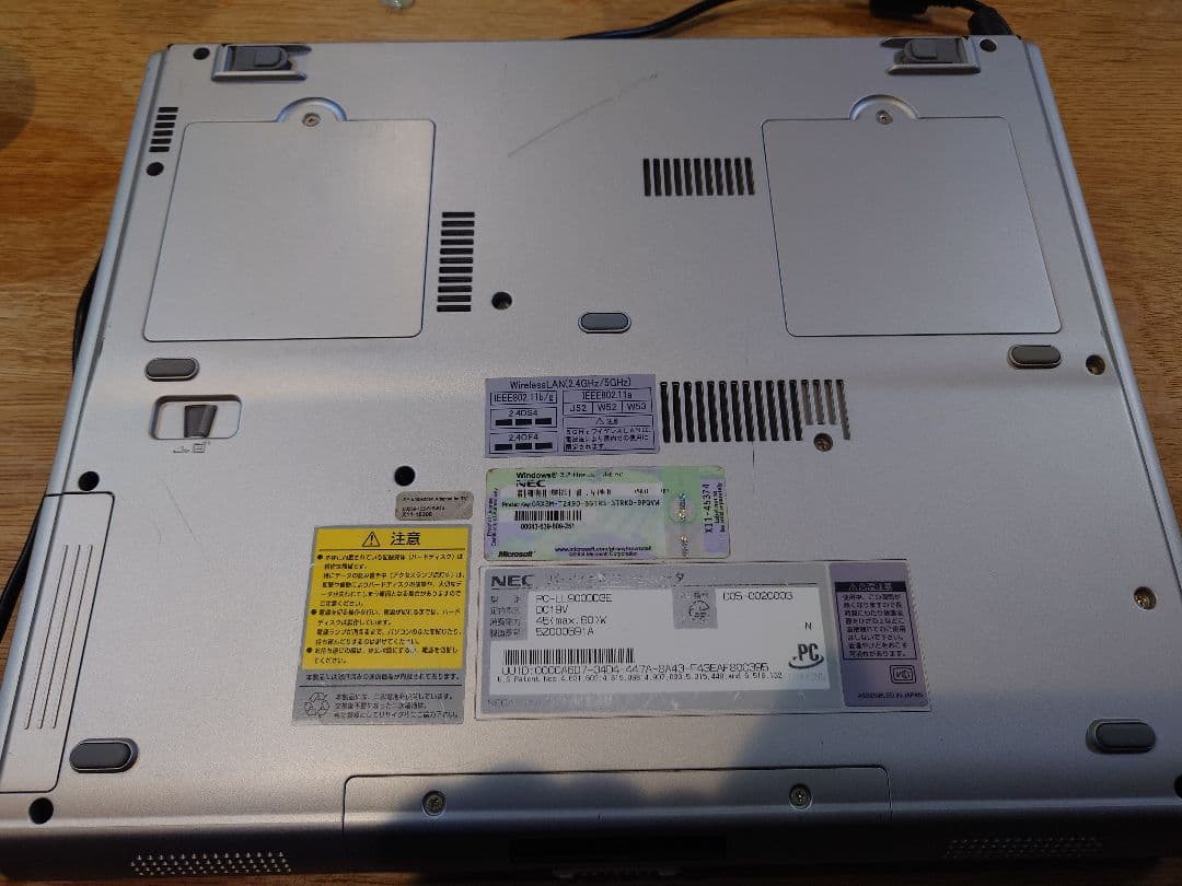 NEC LaVie Windows XP ノートPC