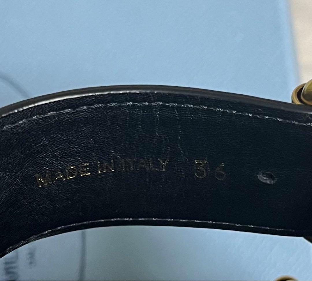 【カイちゃん様】極美品！PRADA 三角プレート ロゴ サンダル ブラック 36