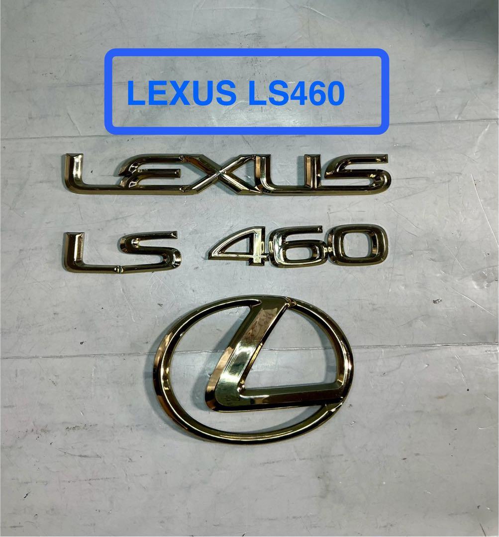 ☆純正☆LEXUS LS460リアエンブレム ゴールド色
