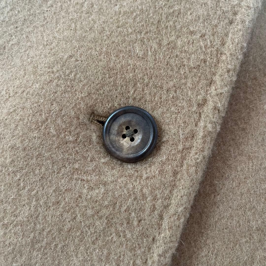 【美品】ダックス　裏地ハウスチェック　ウール　ケープコート　マントコート