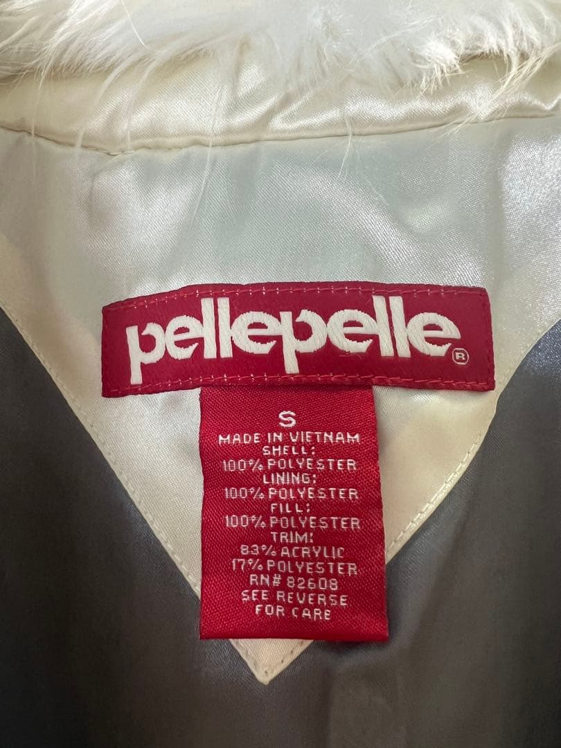 【希少】PELLE PELLE ペレペレ サテン スタジャン 1978 白