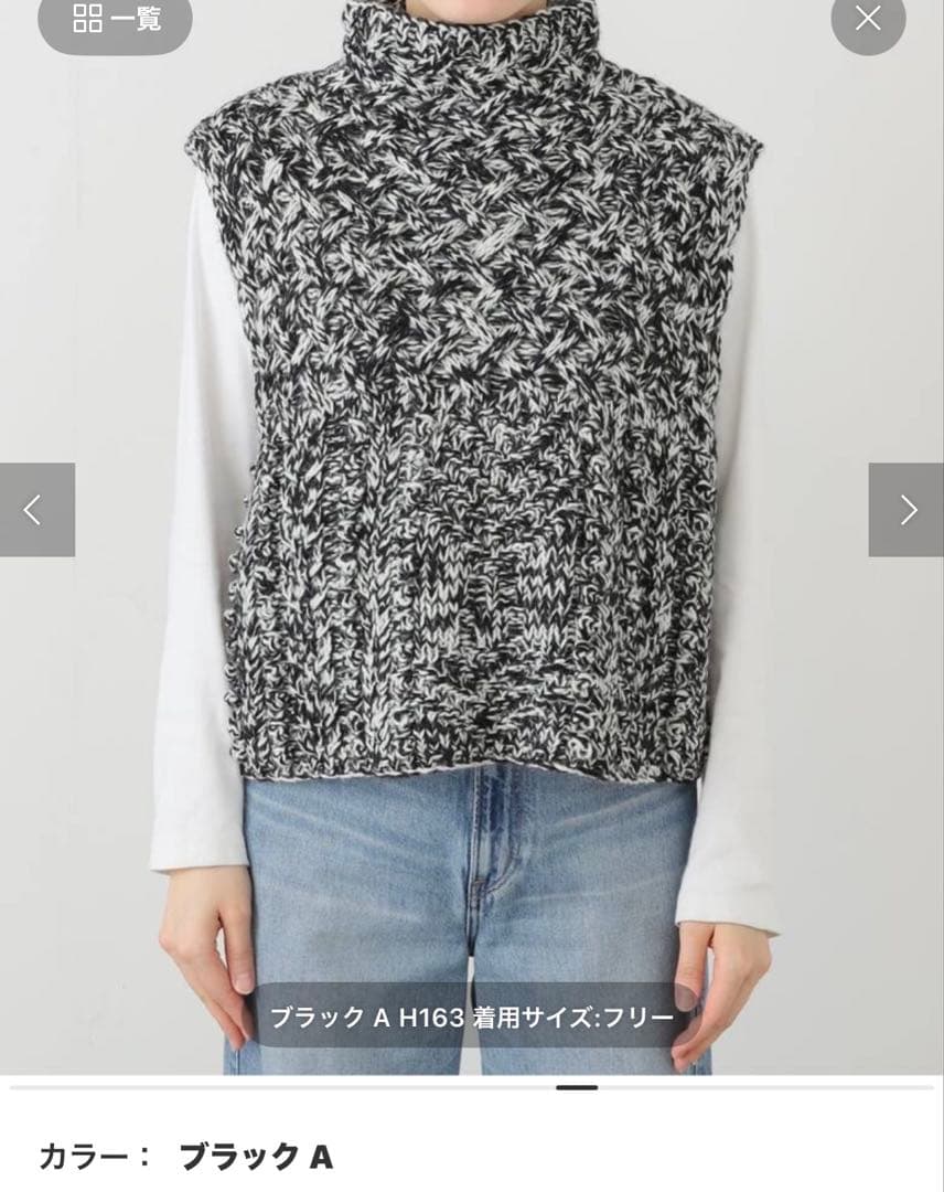 IENA 新品タグ付　ニットベスト