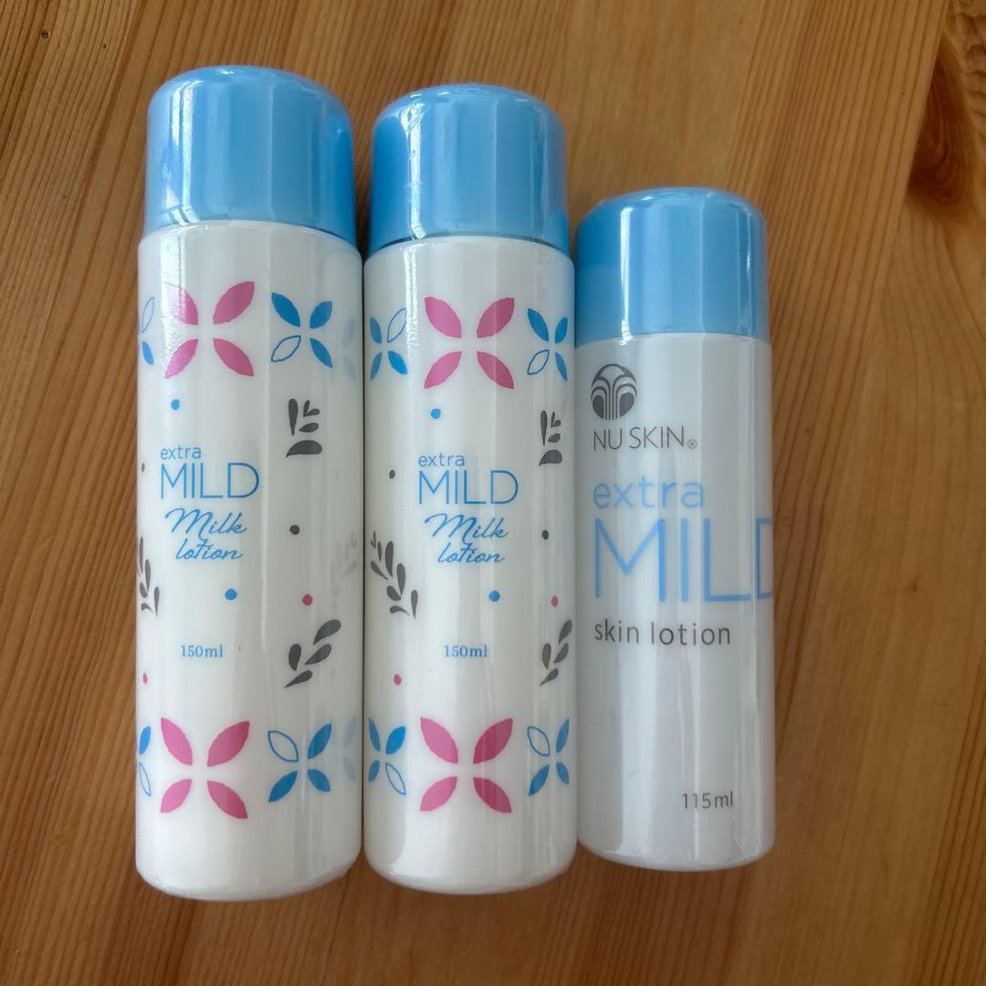 エクストラマイルド スキンローション&ミルクローション(増量版) 3本セット