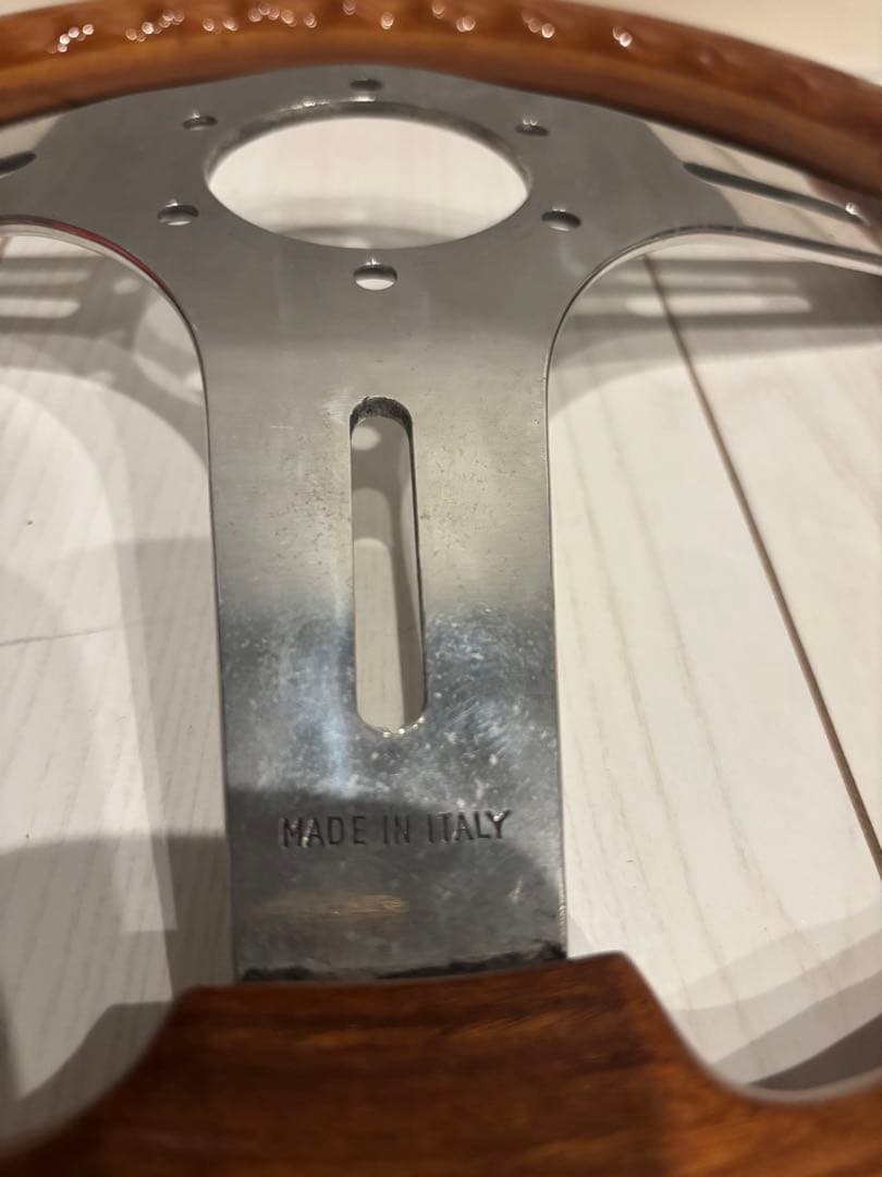 OBA ウッドステアリング　美品　35φ 長穴オバ