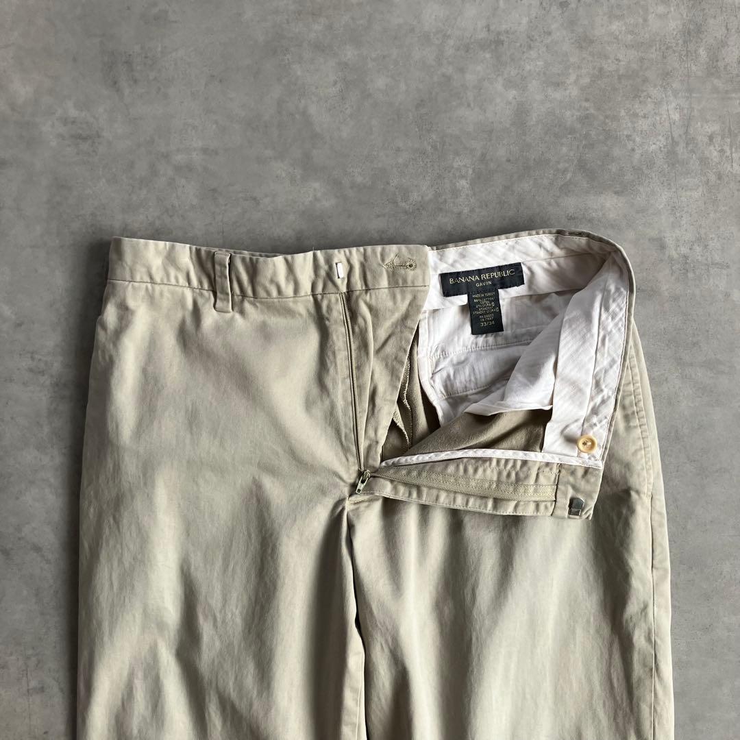 90s bananarepublic ワイド チノ パンツ cityboy 古着