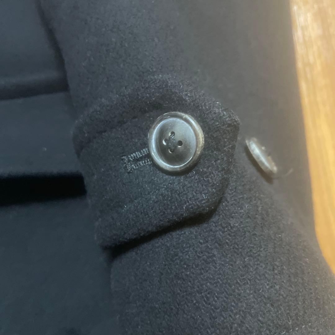 【最終価格】美品　AURATE 黒 ダッフルコート フード付き