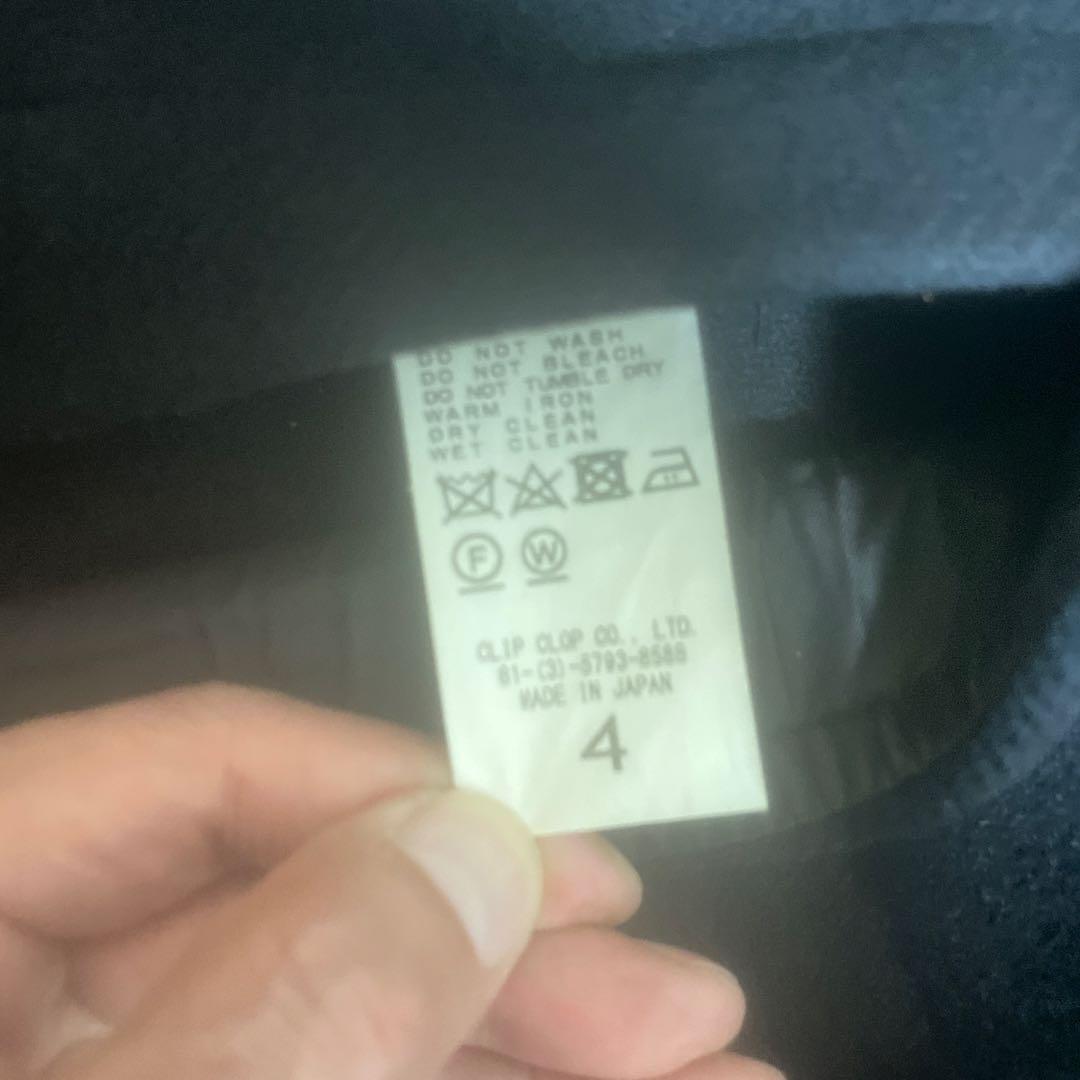 【最終価格】美品　AURATE 黒 ダッフルコート フード付き