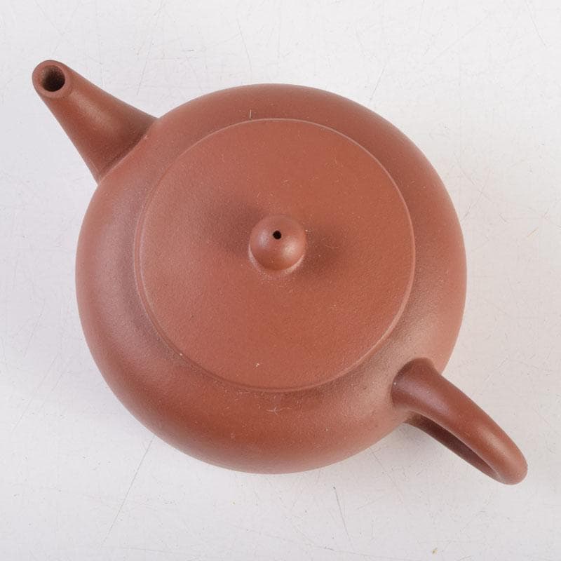 中国　荊渓恵孟臣製　紫砂　朱泥　急須　茶壷　V　9219