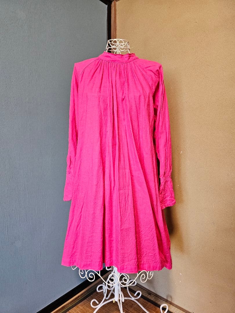ネストローブ　NestRobe ラグランスリーブチュニック　ピンク