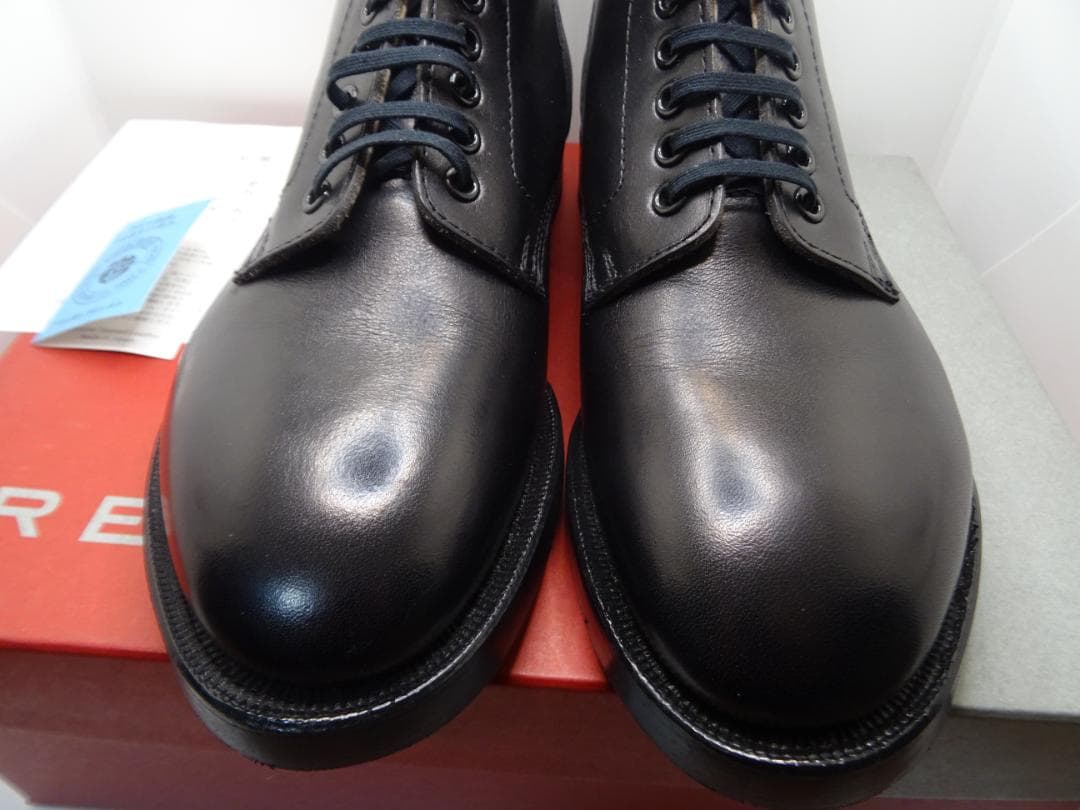 m*a様 リーガルレースアップブーツ黒24.5cmクロム鞣し栃木レザーグッドイヤ