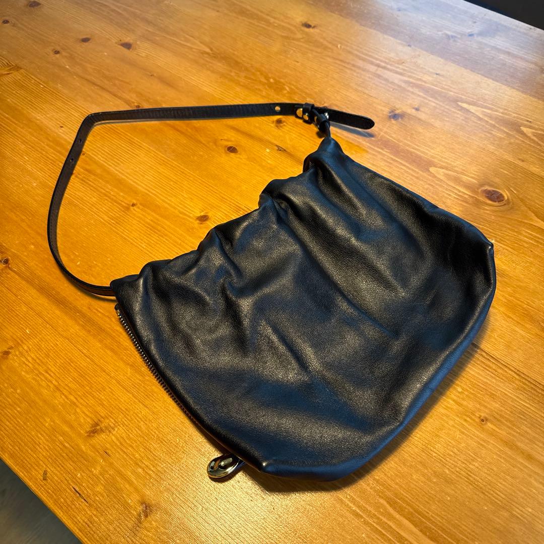 russet gemeil レザーワンハンドルバッグ ショルダー 黒