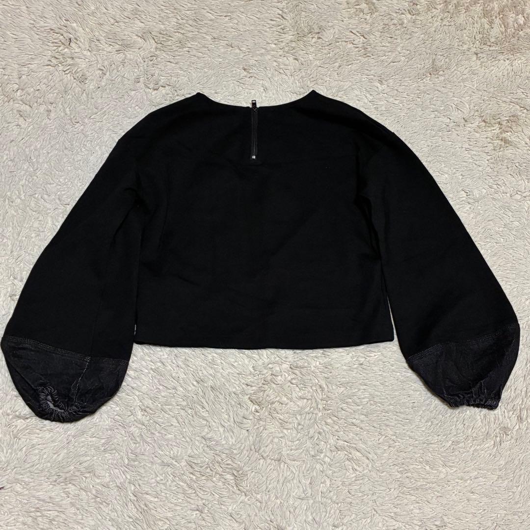 DIESEL ラインストーン デニム切替 ショート丈 黒 ブラック