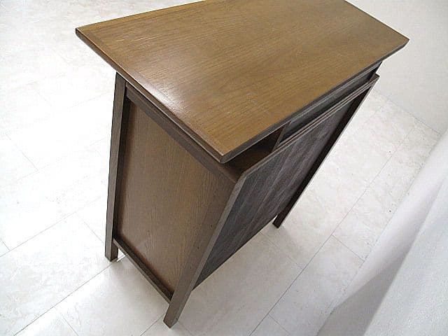 木研 北欧様式ヴィンテージチェスト フローティングテーブルトップ 収納家具