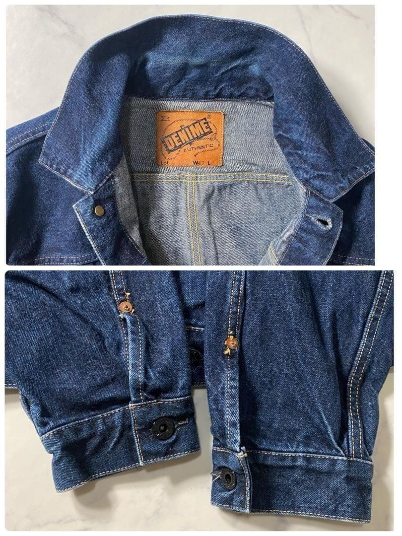 美品】ドゥニーム　デニムジャケット　1st　セルビッジ　大きいサイズ　42　XL