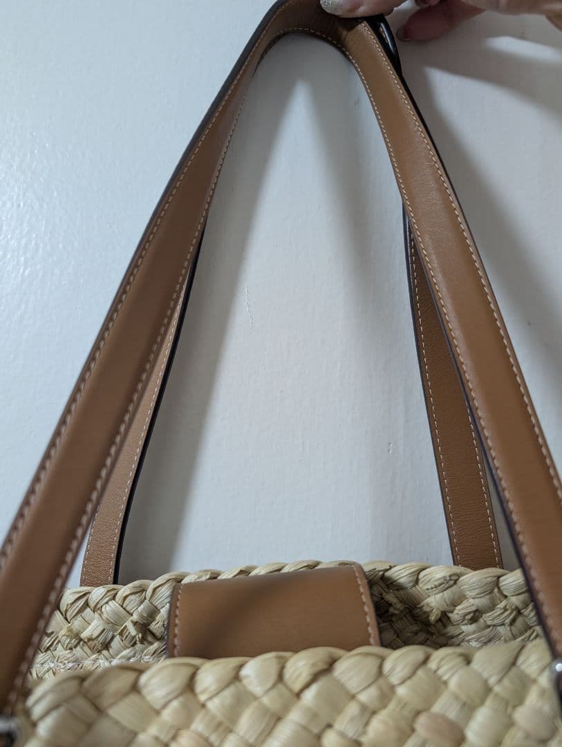 COACH　 トートバッグ かご　バッグ 　ベージュ