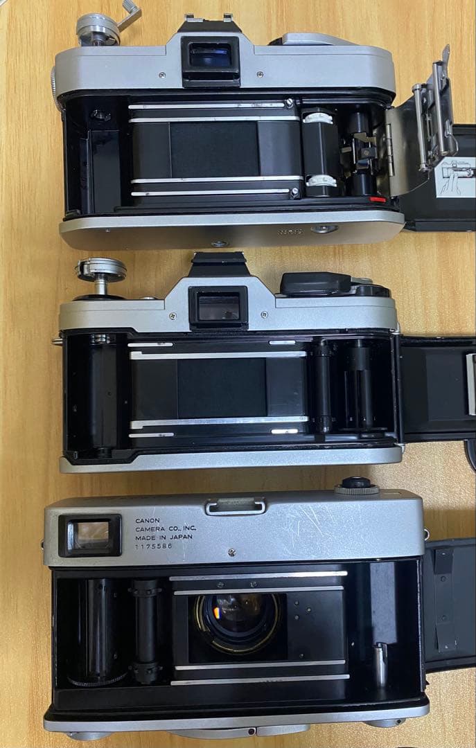 Canon AE-1 FTb Canonet 一眼レフフィルムカメラ 3台